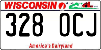 WI license plate 328OCJ