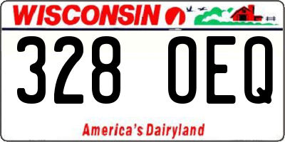WI license plate 328OEQ