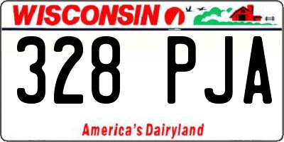 WI license plate 328PJA