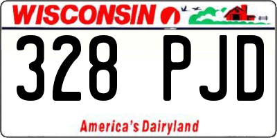 WI license plate 328PJD