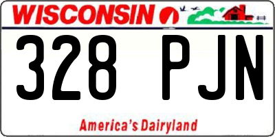 WI license plate 328PJN