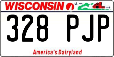 WI license plate 328PJP