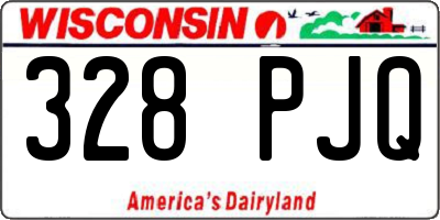 WI license plate 328PJQ