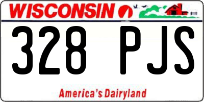 WI license plate 328PJS