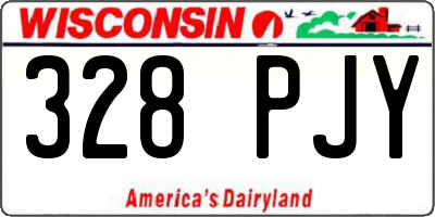 WI license plate 328PJY