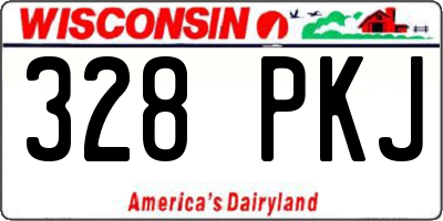 WI license plate 328PKJ