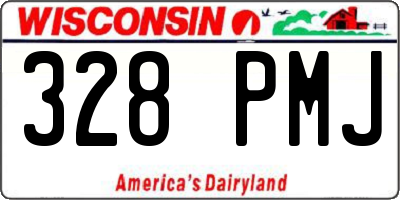 WI license plate 328PMJ
