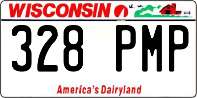 WI license plate 328PMP