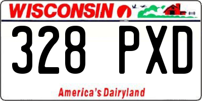 WI license plate 328PXD
