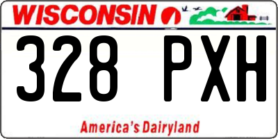 WI license plate 328PXH