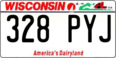 WI license plate 328PYJ