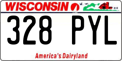 WI license plate 328PYL