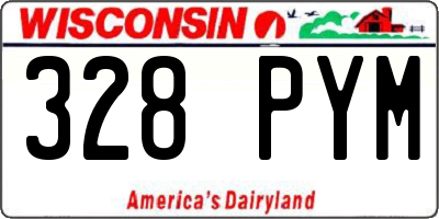 WI license plate 328PYM