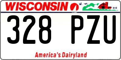 WI license plate 328PZU
