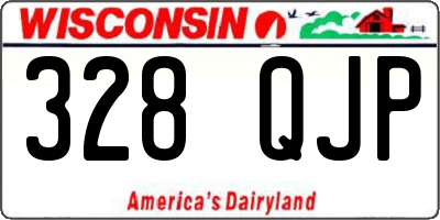 WI license plate 328QJP