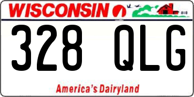WI license plate 328QLG