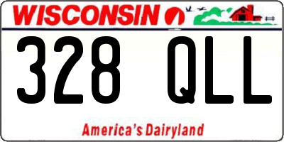 WI license plate 328QLL