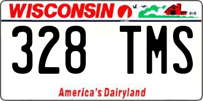 WI license plate 328TMS