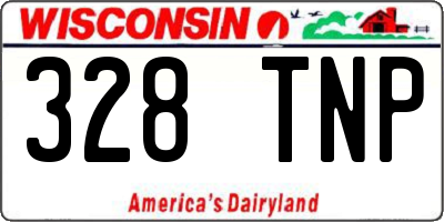 WI license plate 328TNP