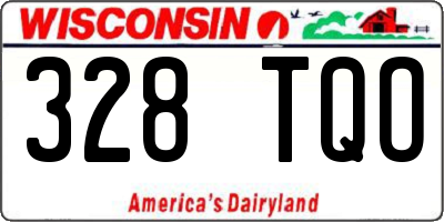 WI license plate 328TQO