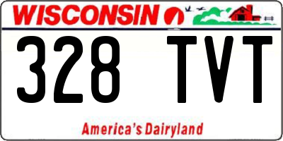 WI license plate 328TVT