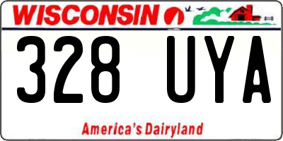 WI license plate 328UYA