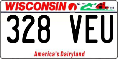 WI license plate 328VEU
