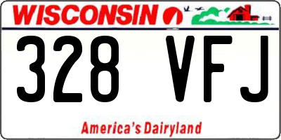 WI license plate 328VFJ