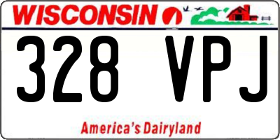 WI license plate 328VPJ