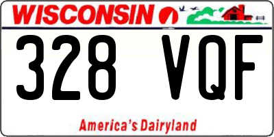 WI license plate 328VQF