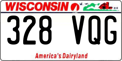 WI license plate 328VQG
