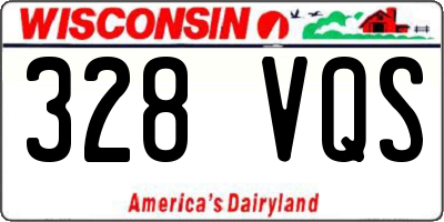 WI license plate 328VQS