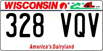 WI license plate 328VQV