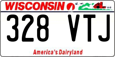 WI license plate 328VTJ