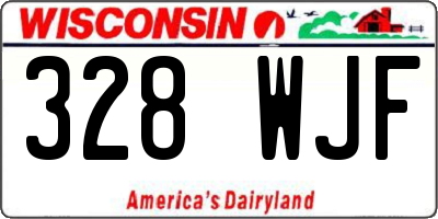 WI license plate 328WJF