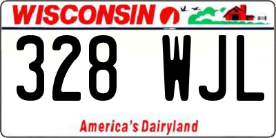 WI license plate 328WJL
