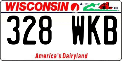 WI license plate 328WKB