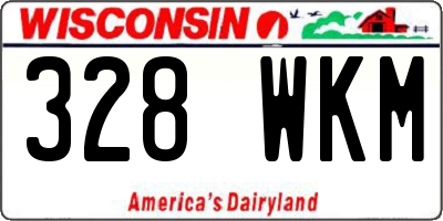 WI license plate 328WKM
