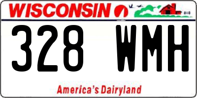 WI license plate 328WMH