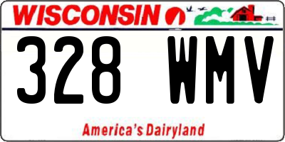 WI license plate 328WMV