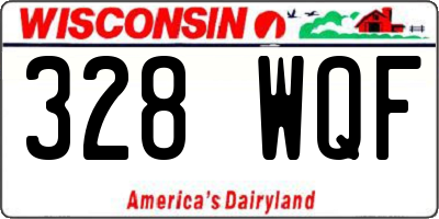 WI license plate 328WQF