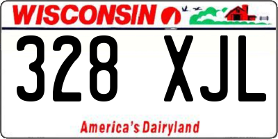 WI license plate 328XJL