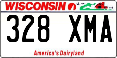 WI license plate 328XMA