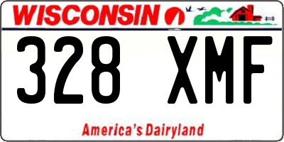 WI license plate 328XMF