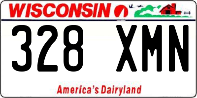 WI license plate 328XMN