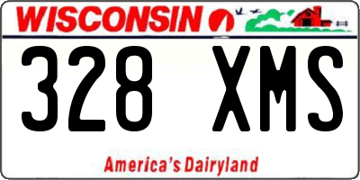 WI license plate 328XMS