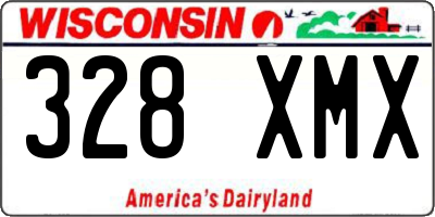 WI license plate 328XMX