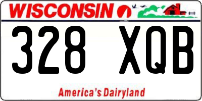 WI license plate 328XQB