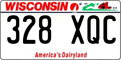 WI license plate 328XQC