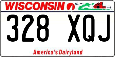 WI license plate 328XQJ